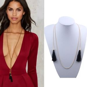 Long Tassel Chain Necklace